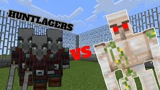 GOLEM strength test #4: how many HUNTLLAGERS needed to defeat 1 Iron Golem