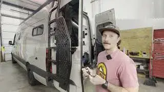 Rear Ladder System Base Kit - Install - Sprinter Driver Side