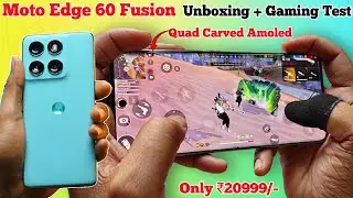 Moto Edge 60 Fusion Unboxing With Free Fire Test || edge 60 fusion FF Heating + Battery Drain Test..