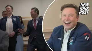 Secretary of Defense Pete Hegseth releases video showing Elon Musk visiting Pentagon