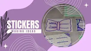 stickers making ideas #sticker #trending #artandcraft #fanfavourite