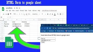 Send data from HTML form to google sheet