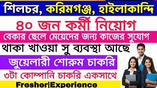 Silchar Private Job|Jewellery Showroom Job|Karimganj Job Vacancy|Hailakandi job update|Silchar news