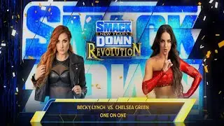 WWE FULL MATCH: Becky Lynch vs Chelsea Green : SMACK DOWN NEW YEAR REVOLUTION One on One (WWE 2K25)