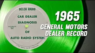 1965 Delco Radio Car Dealer Diagnosis Record