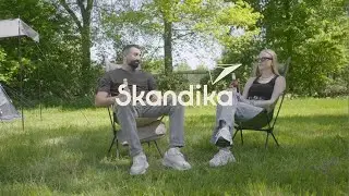 Skandika Solig Campingstuhl | leichter Faltstuhl mit hoher R&uuml;ckenlehne und Kopfpolster