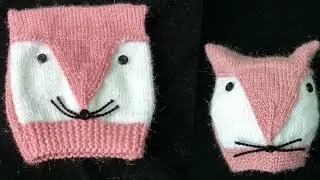 New baby cap knitting || fox style cap design || wollen cap || टोपी || winter cap