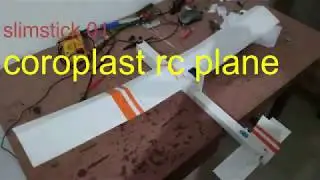 coroplast rc plane build | diy rc plane | time laps| ali rc