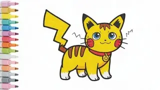 Draw This Adorable Pika Cat | Kids Drawing Tutorial
