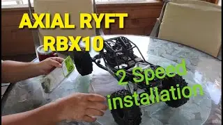 Axial ryft RBX10 2 speed gearbox installation and quick test