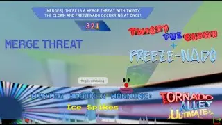 550 Second Merge Threat Twisty The Clown + Freeze-Nado | Roblox Tornado Alley Ultimate
