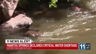 Restrictions in place in Manitou Springs due to critical water shortage