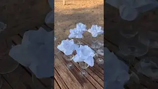 Dica de dobra de guardanapo na ta&ccedil;a em forma de flor! Uma decora&ccedil;&atilde;o &agrave; parte! Fariam no #casamento?