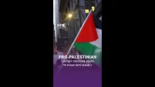 Pro-Palestinian content creators asked to stand with Israel?