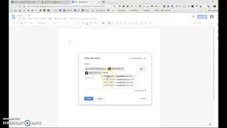 Remove editors from Google doc