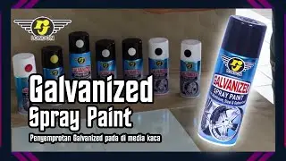 🎨 CARA REPAINT MOTIF MENARIK PADA KACA DENGAN CAT SEMPROT RJ GALVANIZED | RJ LONDON PAINT PREMIUM 🏁