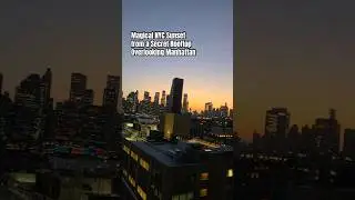 Sunset Skyline Over Manhattan | NYC Rooftop View at Dusk 🌇