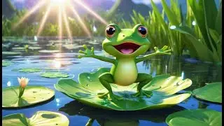 Green Frog Croaks Cheer | English Nursery Rhyme | Kids Songs | Baby Music