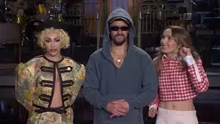 Bad Bunny hosts the premiere of Season 51 with musical guest Doja Cat!!!! #dojacat #ba