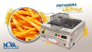 Fritadeira el&eacute;trica - alto desempenho - fritadeira industrial de por&ccedil;&otilde;es NOVAind