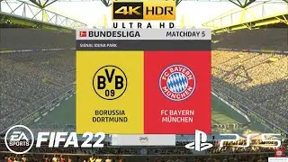 FIFA 22 - Borussia Dortmund vs Bayern Munich | German Bundesliga | Gameplay PS5&trade; (4K HDR)