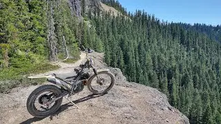 Boundary Trail #1, Craggy Peak to Langille Ridge #259 on a Trials Bike, Gifford Pinchot - TRS Xtrack