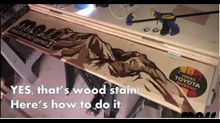 Multi-Dimensional Stains & Paints in 1 night! Stenciling with gel stains and acrylic paint.