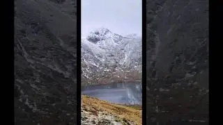 Lake District, Striding Edge, Helvellyn, Swiral Edge, and Great Gable in Snow on New Year 2022/3