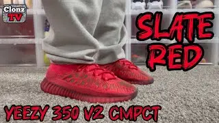 Yeezy 350 V2 CMPCT SLATE RED Review & On Foot