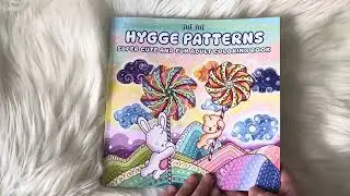 Hygge Patterns Coloring Book | Sui Sui | Flip Through & Completed Page