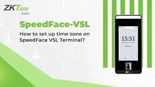 Как настроить часовой пояс на терминале SpeedFace V5L?