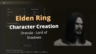 Elden Ring Character Creation - Dracula from Castlevania