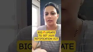 BIG UPDATE | TG SET Exam 2025 Official Notification Out | Priti Mam #shorts #tgset2025 #notification