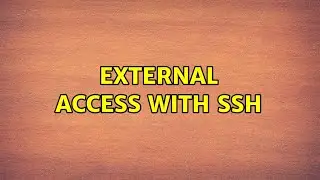 Ubuntu: External access with SSH