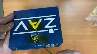 Наклейка утеплителя стола ZAV-mini при помощи шаблона
