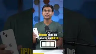 Enable battery Percentage on iOS 16 🤯 #shorts