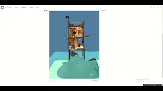 Interactive 3D pirate game in a social media post