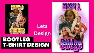 How To Design A Bootleg T-shirt in Canva!  How to convert a design to 300 DPI!