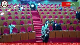 LIVE SENATE PLENARY TUESDAY, 4TH  0F NOVEMBER 2025.
