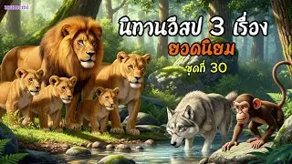 นิทานอีสป 3 เรื่อง ยอดนิยม ชุดที่ 30 (มีภาพประกอบ ) #นิทานอีสป #นิทานก่อนนอน #นิทานสอนใจ