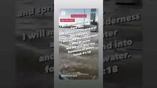 Dubai flood connected to scripture Isaiah 41:18  #truth #God #KingJesus #Dubai #Jesus