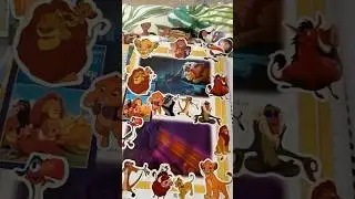Let Disney journal with me the lionking spread #disneyjournal #disneyjournaling #thelionking #page