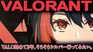 【VALORANT】VALORANT始めて3年、そろそろシルバー行ってみたい。【千金楽らう】