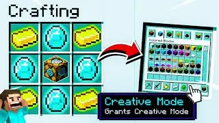 MINECRAFT, BUT YOU CAN CRAFT CREATIVE MODE...!🤯