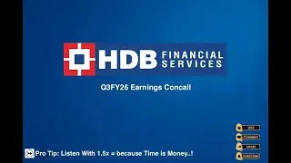 HDB Financial Services Q3FY26 Earnings Concall