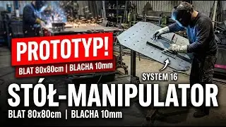 Stół Spawalniczy Obrotowy – Prototyp DIY | Blat 80x80cm, System 16