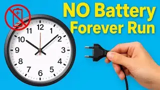 Run Any Clock Without AA Battery ⚡ Genius Idea