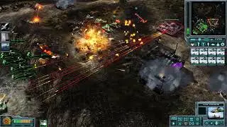 C&C Generals Evolution USA Vs 2 Hard AI Same Team