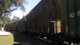A huge manifest train from the bayline railroad bound for the plants and mills.