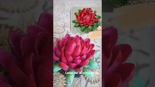 DIY Lotus Flower from Pista Shells 🪷 | Best Out of Waste Craft | Easy & Beautiful Home Decor Idea ✨